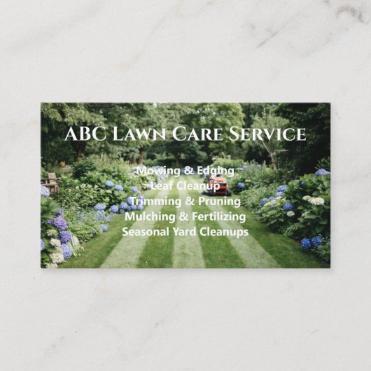 Carte De Visite Service Premium Lawnpro (Devant)