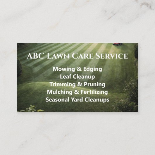 Carte De Visite Service Premium Lawnpro (Devant)