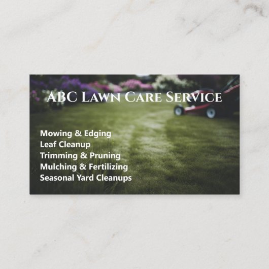 Carte De Visite Service Premium Lawnpro (Devant)