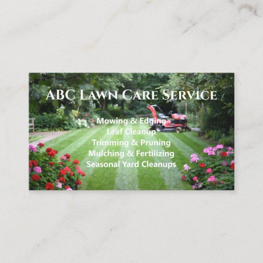 Carte De Visite Service Premium Lawnpro (Devant)