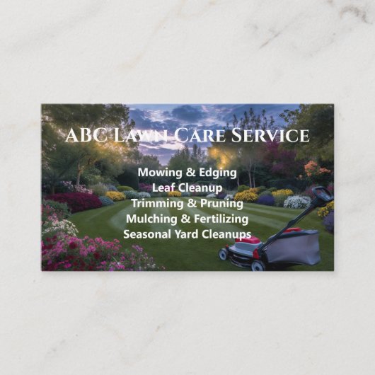 Carte De Visite Service Premium Lawnpro (Devant)