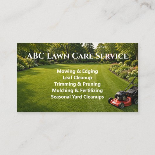 Carte De Visite Service Premium Lawnpro (Devant)