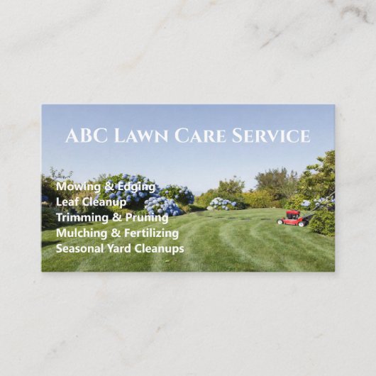 Carte De Visite Service Premium Lawnpro (Devant)