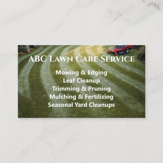 Carte De Visite Service Premium Lawnpro (Devant)