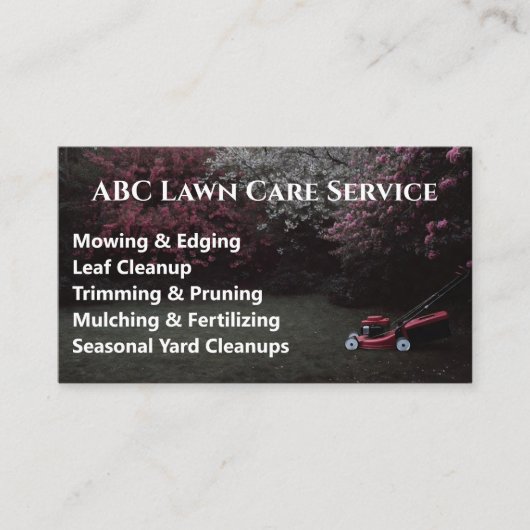 Carte De Visite Service Premium Lawnpro (Devant)
