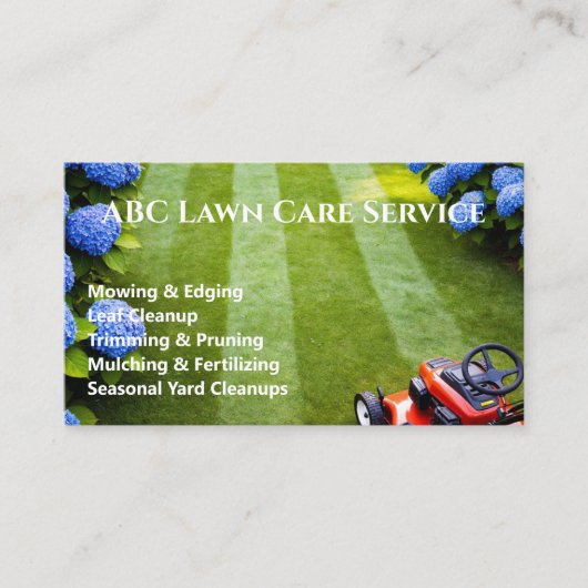 Carte De Visite Service Premium Lawnpro (Devant)