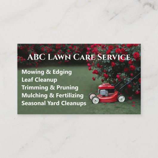 Carte De Visite Service Premium Lawnpro (Devant)