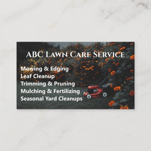 Carte De Visite Service Premium Lawnpro (Devant)