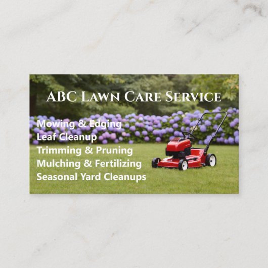 Carte De Visite Service Premium Lawnpro (Devant)