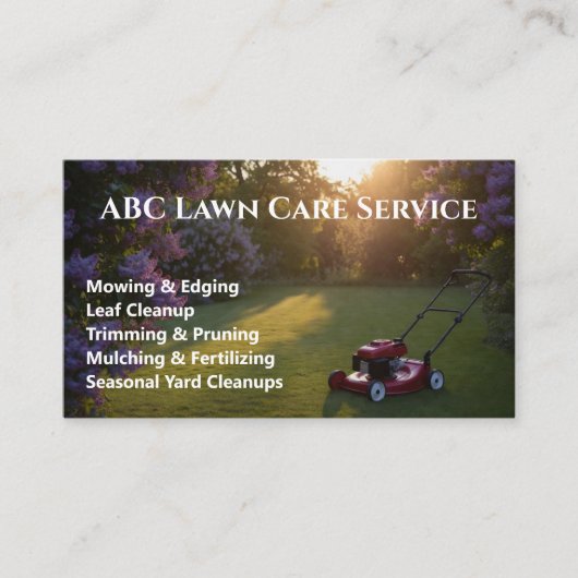 Carte De Visite Service Premium Lawnpro (Devant)