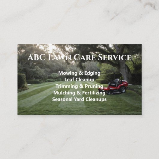 Carte De Visite Service Premium Lawnpro (Devant)