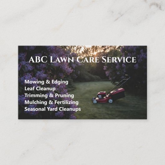 Carte De Visite Service Premium Lawnpro (Devant)