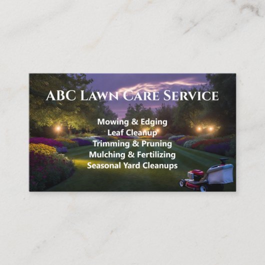 Carte De Visite Service Premium Lawnpro (Devant)