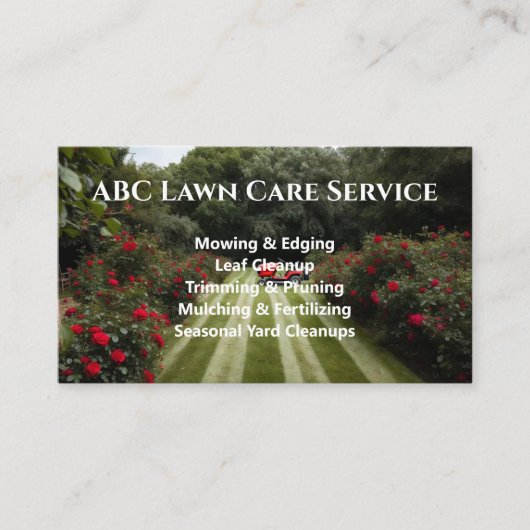 Carte De Visite Service Premium Lawnpro (Devant)