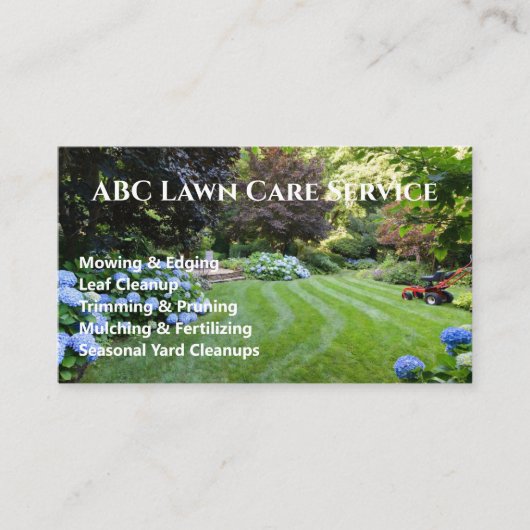 Carte De Visite Service Premium Lawnpro (Devant)