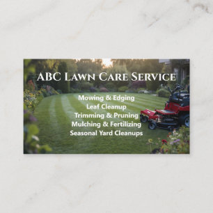 Carte De Visite Service Premium Lawnpro