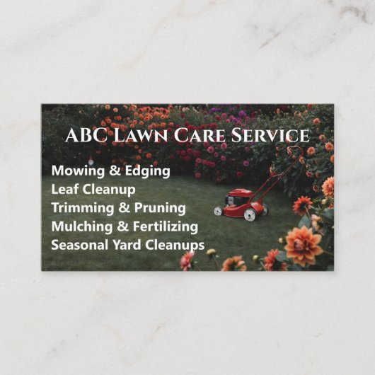 Carte De Visite Service Premium Lawnpro (Devant)