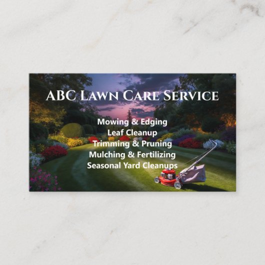 Carte De Visite Service Premium Lawnpro (Devant)