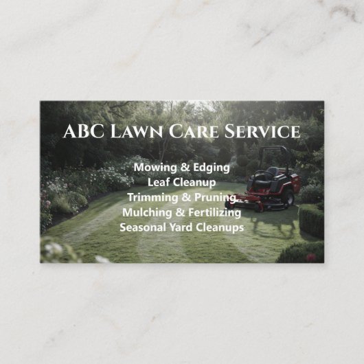 Carte De Visite Service Premium Lawnpro (Devant)