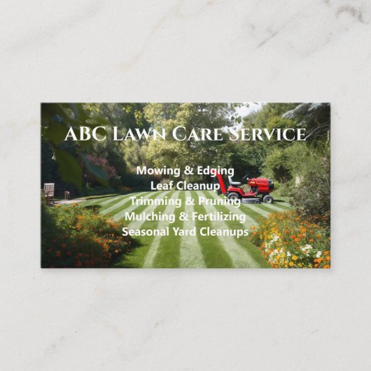 Carte De Visite Service Premium Lawnpro (Devant)