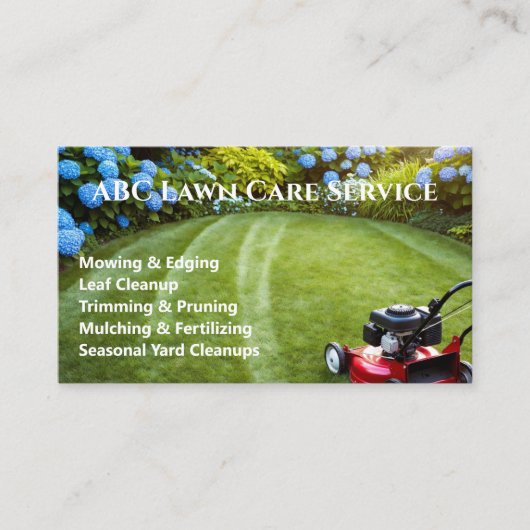 Carte De Visite Service Premium Lawnpro (Devant)