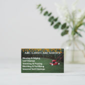 Carte De Visite Service Premium Lawnpro (Debout devant)