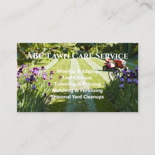Carte De Visite Service Premium Lawnpro (Devant)