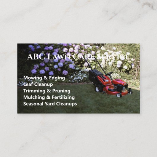 Carte De Visite Service Premium Lawnpro (Devant)