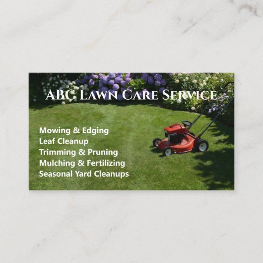Carte De Visite Service Premium Lawnpro (Devant)