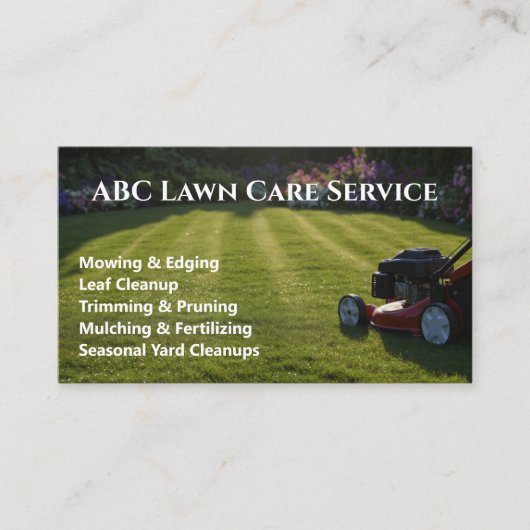 Carte De Visite Service Premium Lawnpro (Devant)