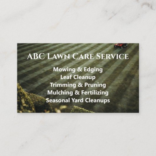 Carte De Visite Service Premium Lawnpro (Devant)