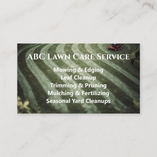 Carte De Visite Service Premium Lawnpro (Devant)