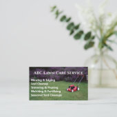 Carte De Visite Service Premium Lawnpro (Debout devant)