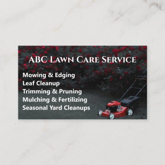 Carte De Visite Service Premium Lawnpro (Devant)