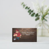 Carte De Visite Service professionnel d'ajustement en bois Logger (Debout devant)