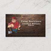 Carte De Visite Service professionnel d'ajustement en bois Logger (Devant)