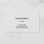 Carte De Visite Service professionnel d'aménagement paysager et d' (Dos)