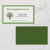 Carte De Visite Service professionnel de la cour d'aménagement des (Devant / Derrière)