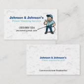 Carte De Visite Service professionnel de lavage de pression à l'ea (Devant / Derrière)