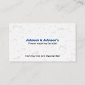 Carte De Visite Service professionnel de lavage de pression voitur (Dos)