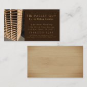 Carte De Visite Service professionnel de livraison de palettes en  (Devant / Derrière)