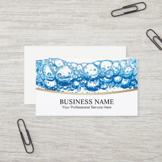 Carte De Visite Service professionnel de nettoyage (Devant/Arrière en situation)