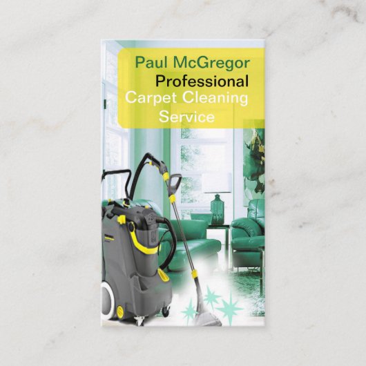 Carte De Visite Service professionnel de nettoyage de tapis (Devant)