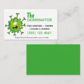 Carte De Visite Service professionnel de nettoyage des germes biod (Devant / Derrière)