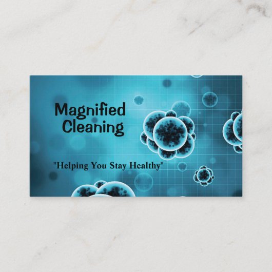 Carte De Visite Service professionnel de nettoyage des risques bio (Devant)