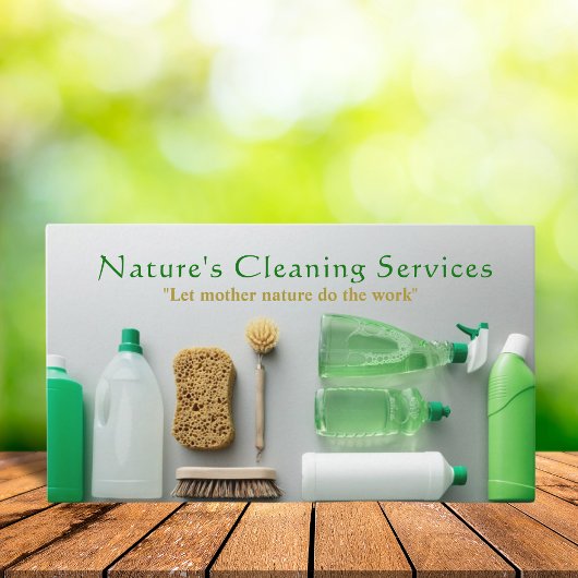 Carte De Visite Service professionnel de nettoyage écologique