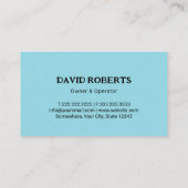 Carte De Visite Service Professionnel De Pompage À Réservoir Septi (Dos)