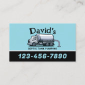 Carte De Visite Service Professionnel De Pompage À Réservoir Septi (Devant)
