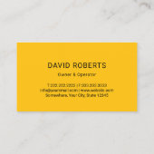 Carte De Visite Service professionnel de pompage et de traitement  (Dos)