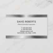 Carte De Visite Service professionnel de réparation de téléphone p (Dos)